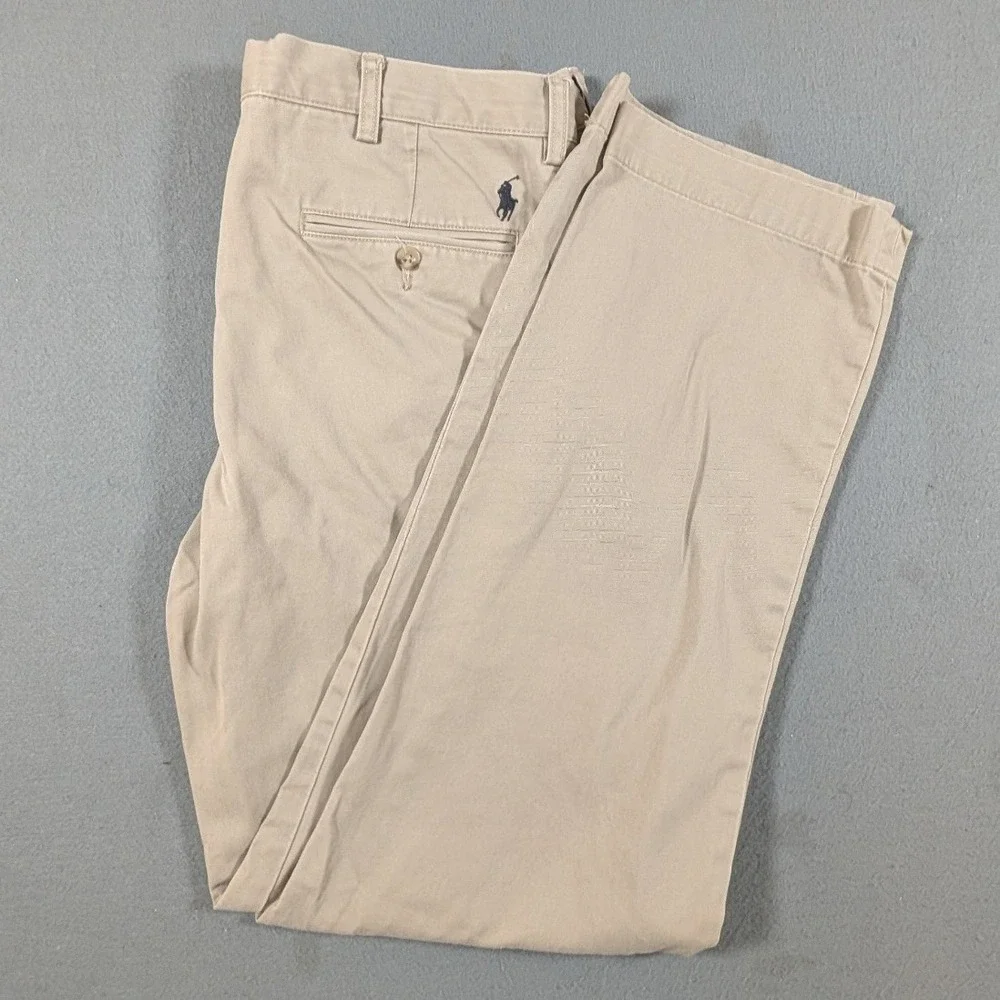 Polo Ralph Lauren Preston Pant Mens 34x34 Khaki Straight Chino